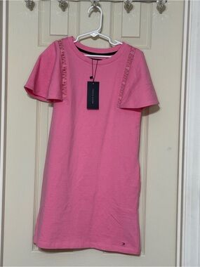 NWT Tommy Hilfiger Girl’s size 8 Pink Dress With Pockets